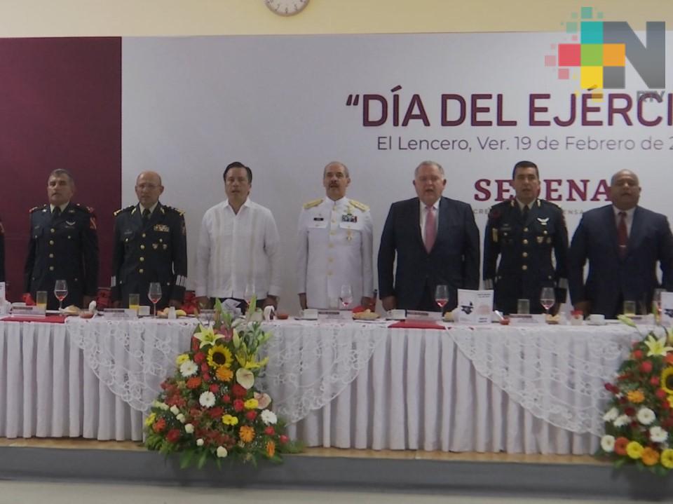 Conmemoran 106 aniversario del Ejército Mexicano en el 63 Batallón de Infantería