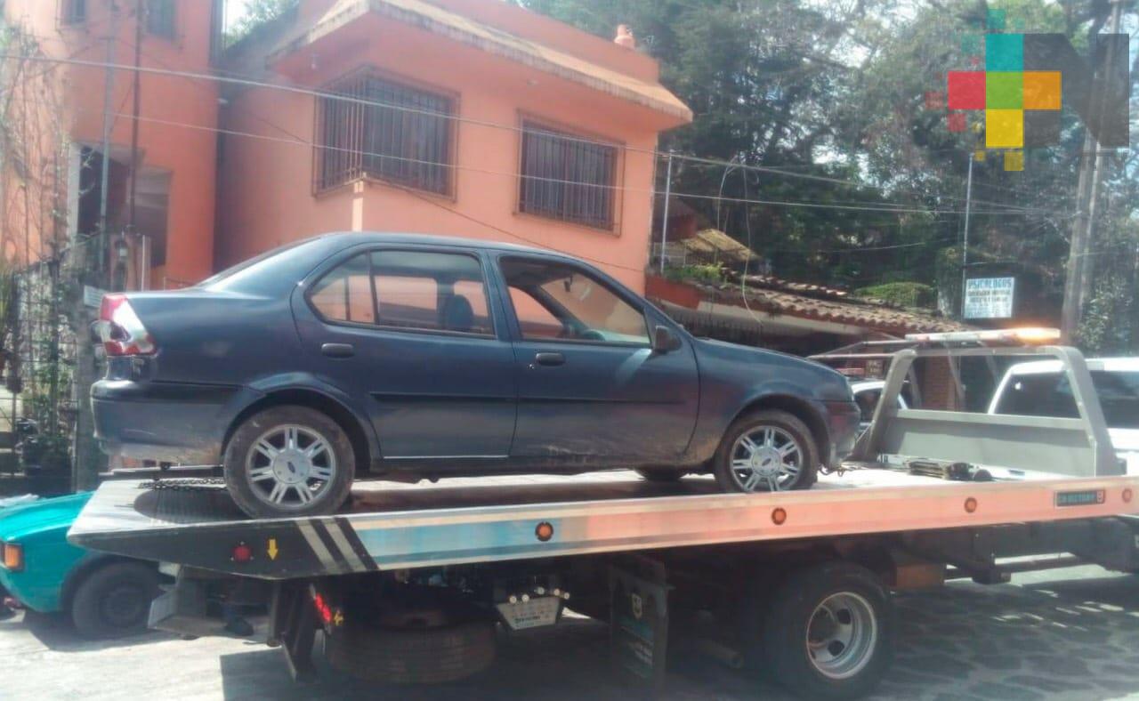 Asegura Fuerza Civil vehículo relacionado con intento de robo