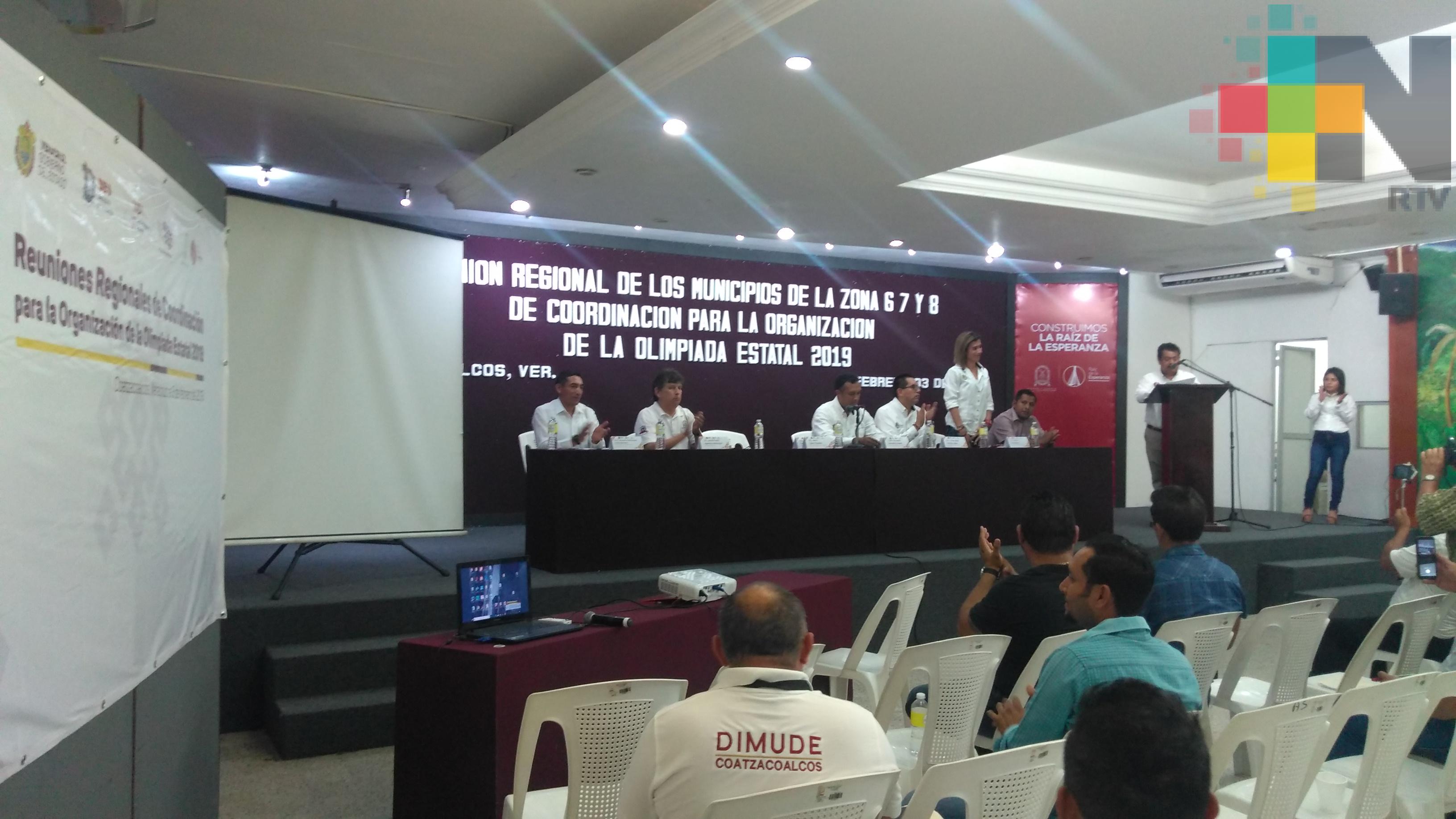 Se reúnen rumbo a la Olimpiada Estatal 2019