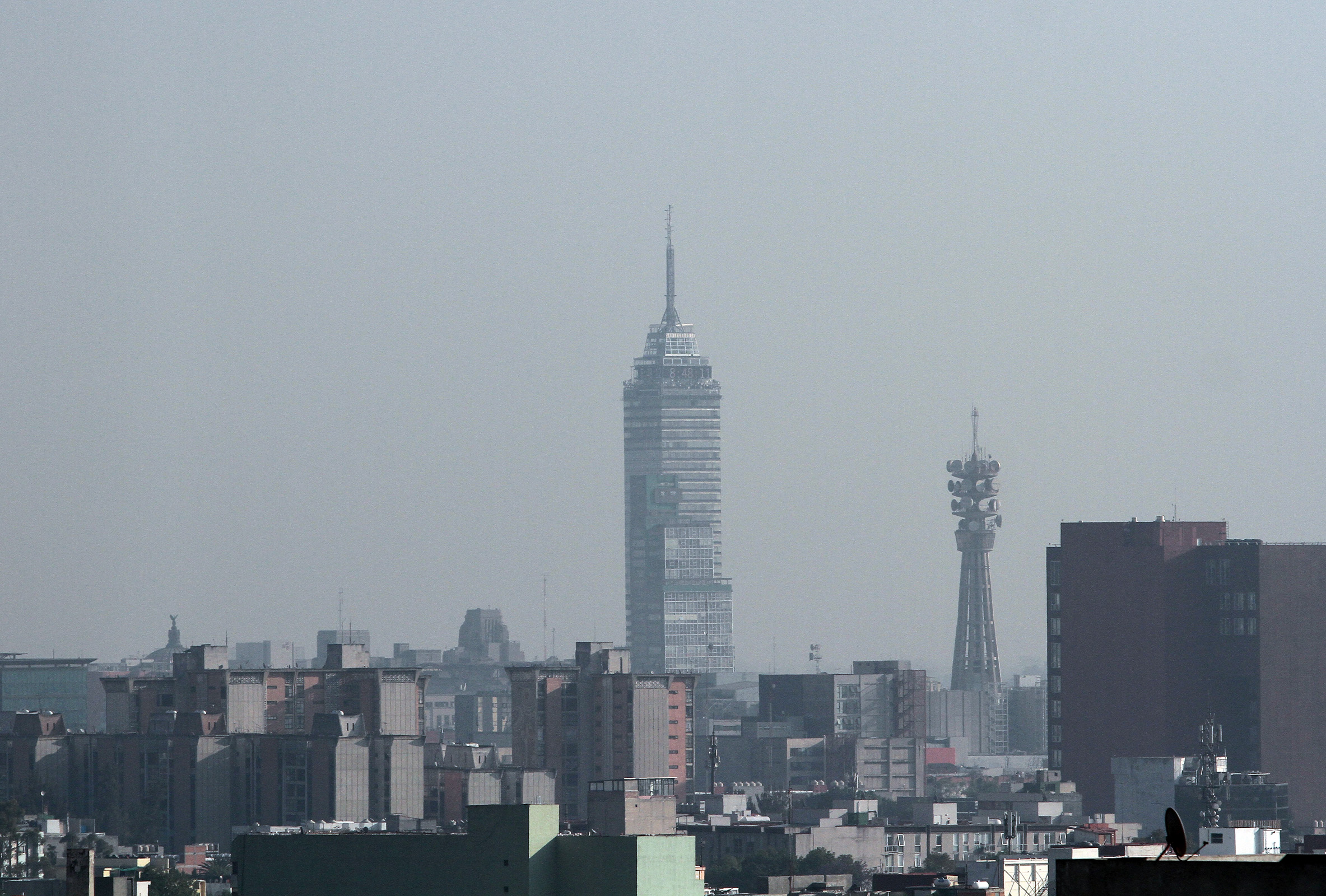 Cielo parcialmente nublado en CDMX