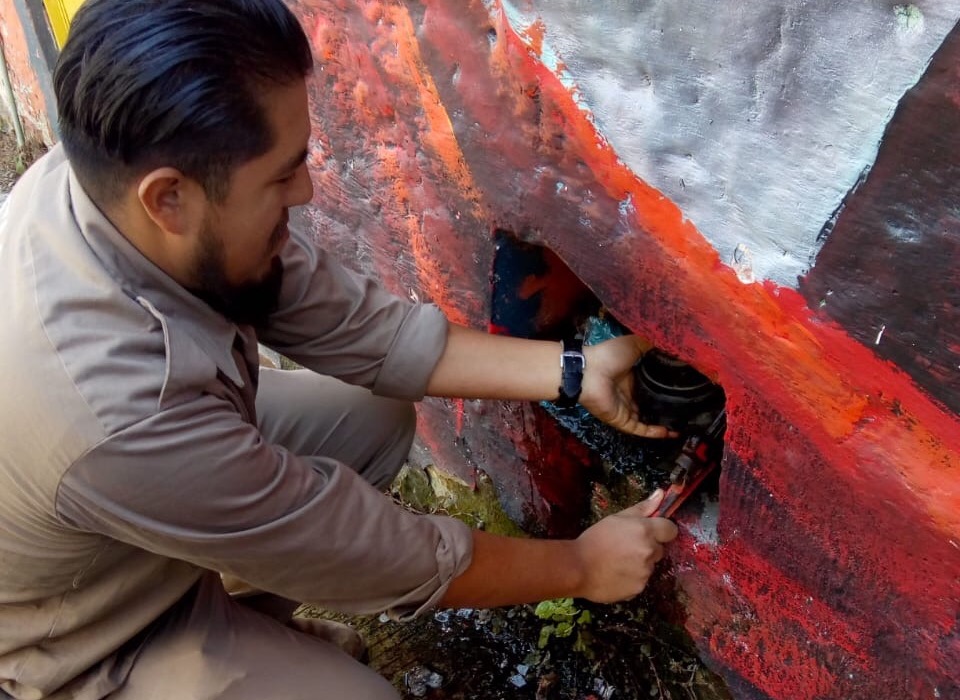 Reparada fuga de agua en calle Aldama