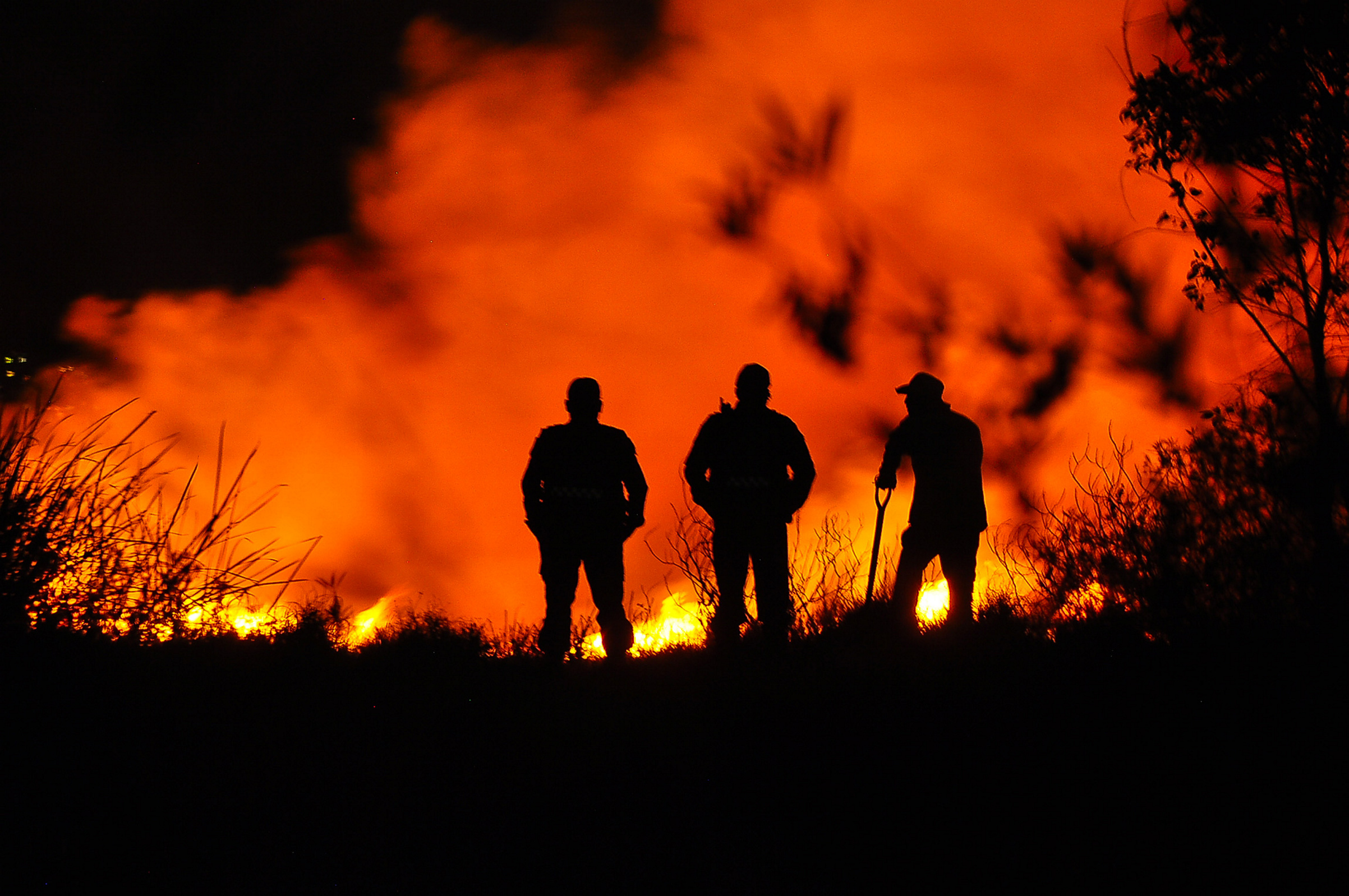 El incendio en Xochimilco