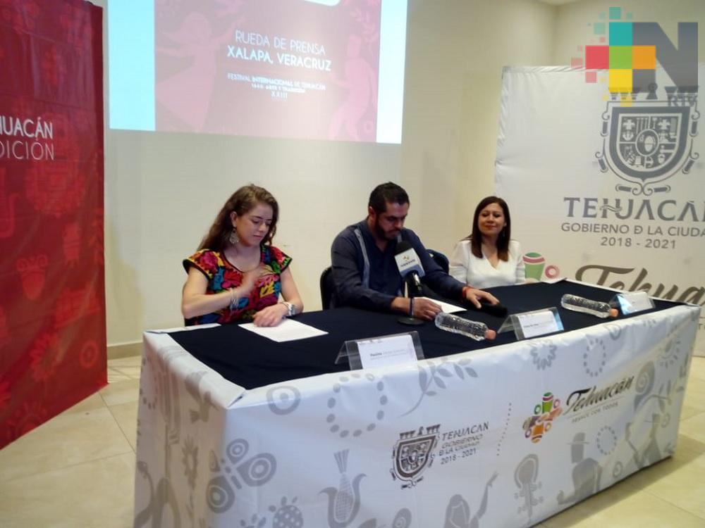 Presentan “Festival Internacional de Tehuacán Fith 1660 Arte y Tradición” en Xalapa