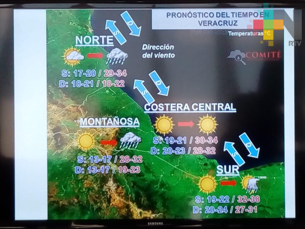 Se esperan altas temperaturas en la mayor parte de Veracruz para el fin de semana