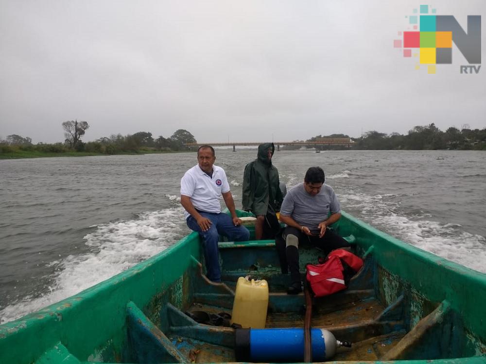 Continúa búsqueda de persona que cayó a río Bobos