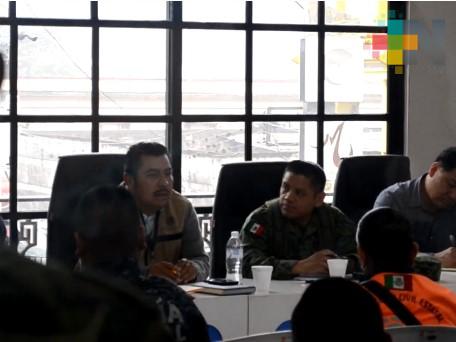 Mandos de seguridad realizan reunión de trabajo en Tantoyuca