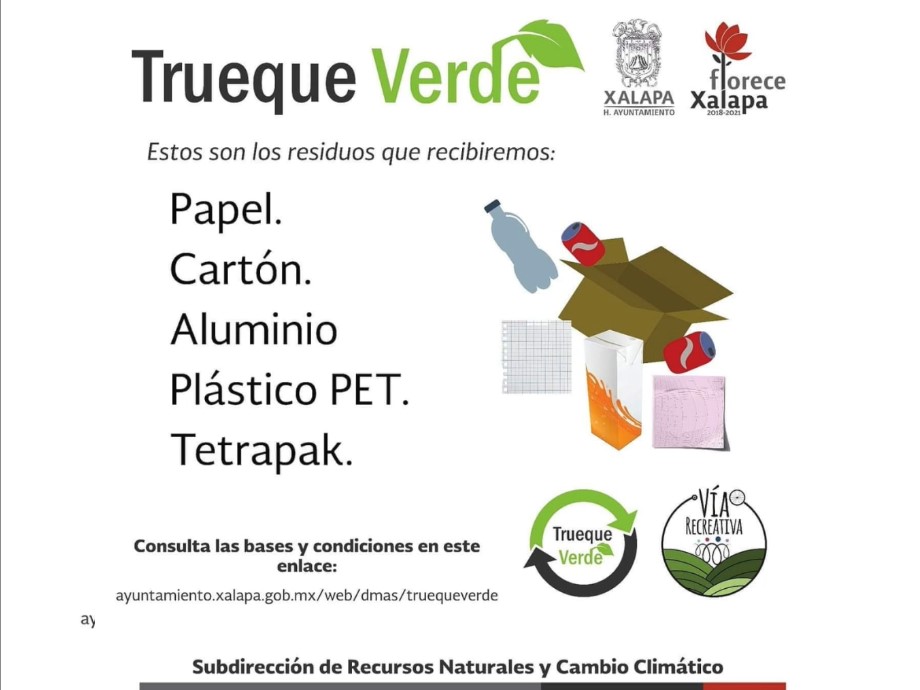 Invita Ayuntamiento de Xalapa a participar en el Trueque Verde