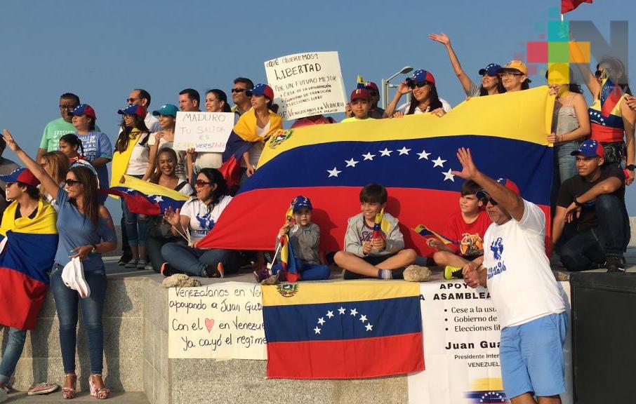 En Boca del Río, venezolanos muestran respaldo a Juan Guaidó