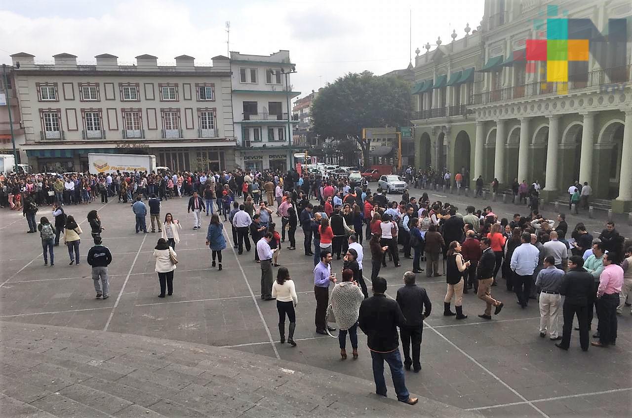 Sin daños o víctimas en Veracruz, por el sismo de este viernes