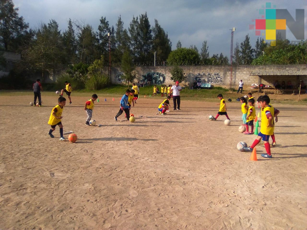 Crece escuela de futbol infantil AEX Revolución