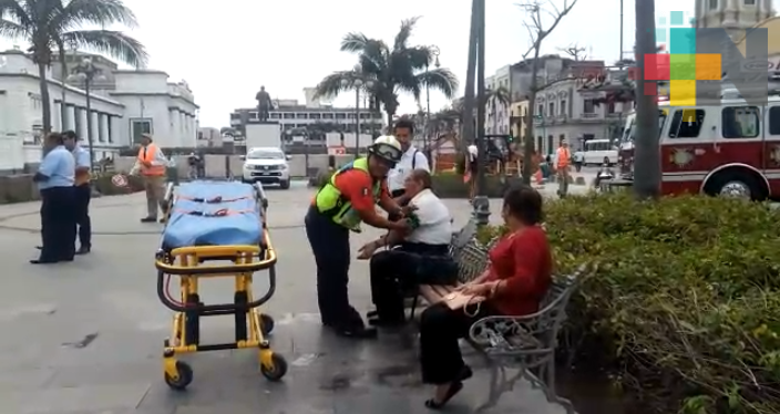 Se concentraron en plaza de la República, tras sismo matutino