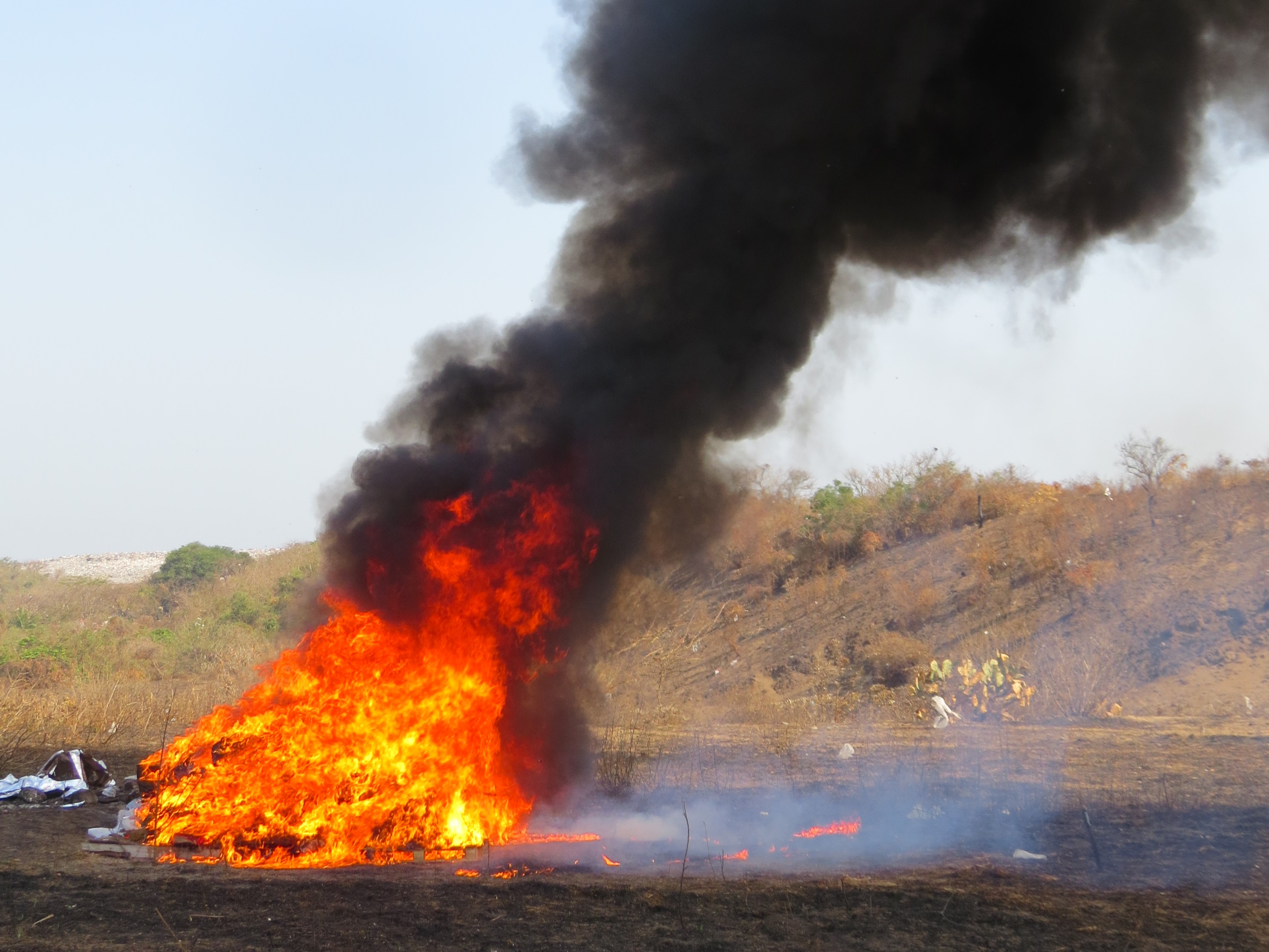 FGR destruye en Veracruz casi tres toneladas de objetos del delito