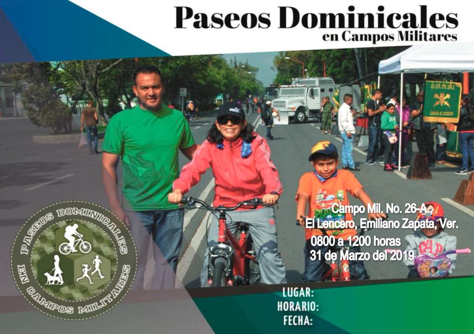 Paseo dominical en Campo Militar de El Lencero