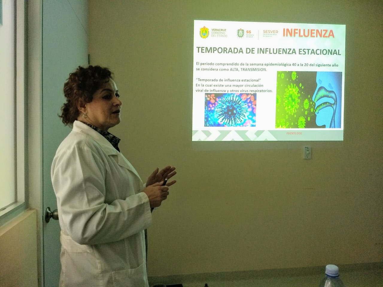 Capacita SS sobre «Situación de la Influenza 2019» en Hospital de Poza Rica*