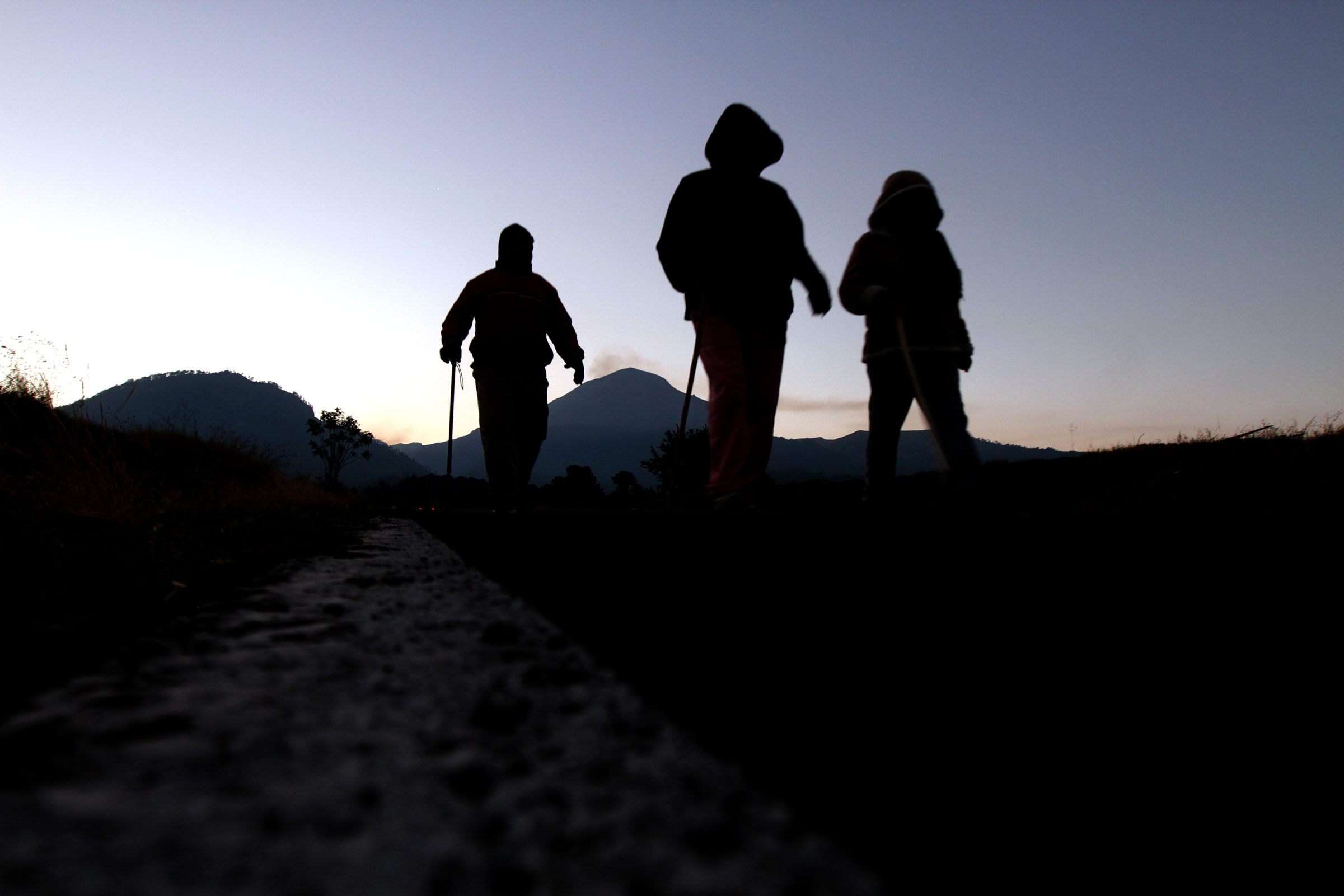 Rutas de evacuación del volcán Popocatépetl
