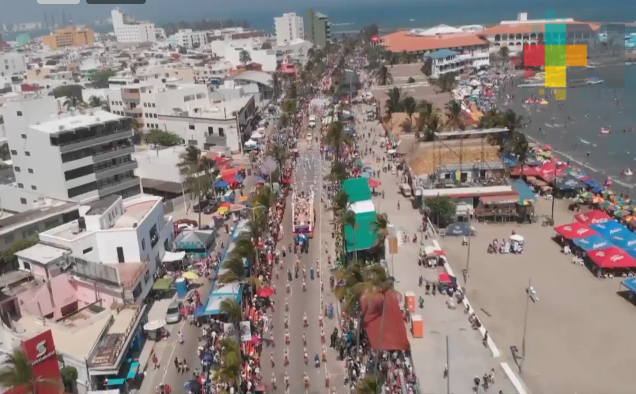 Alta afluencia turística en el Carnaval de Veracruz