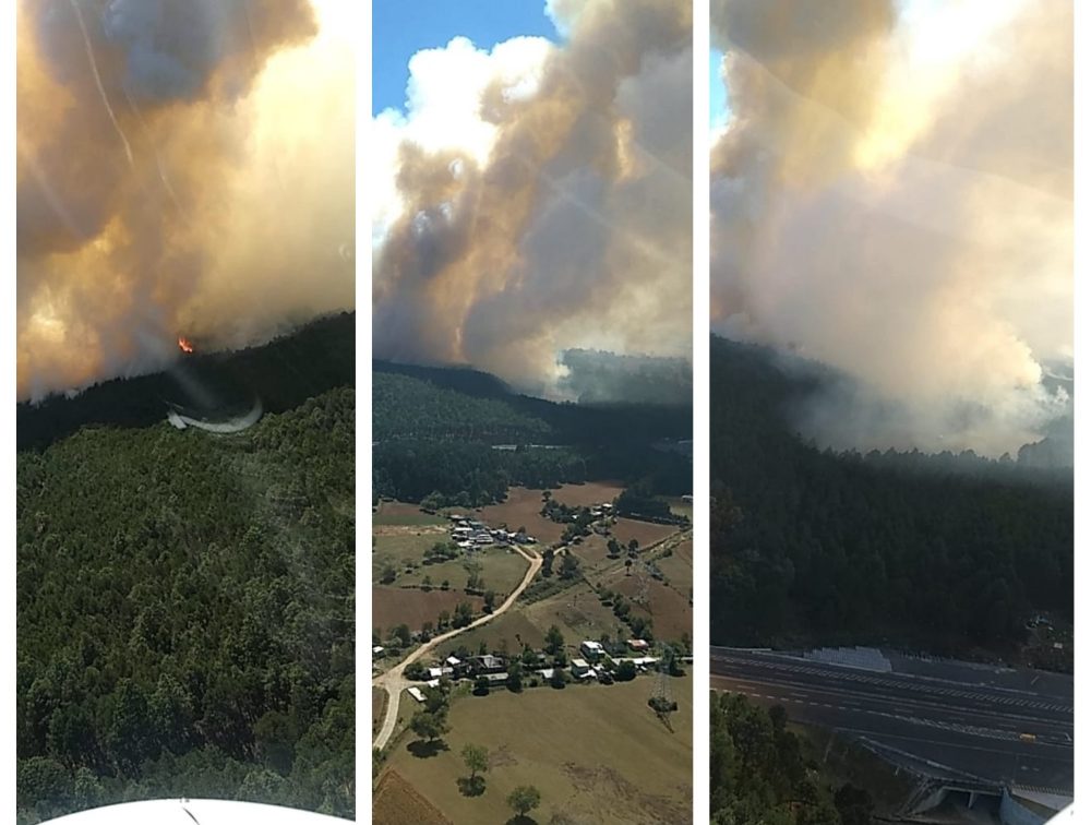 Evacúan a cerca de 2 mil personas por el incendio en Las Vigas