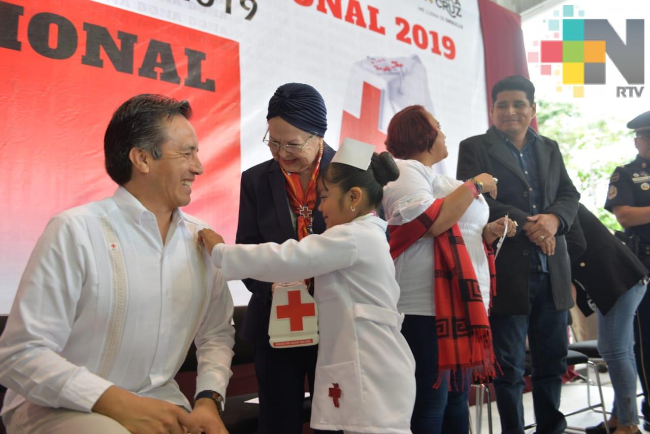 Inaugura Gobernador Colecta Nacional de la Cruz Roja 2019