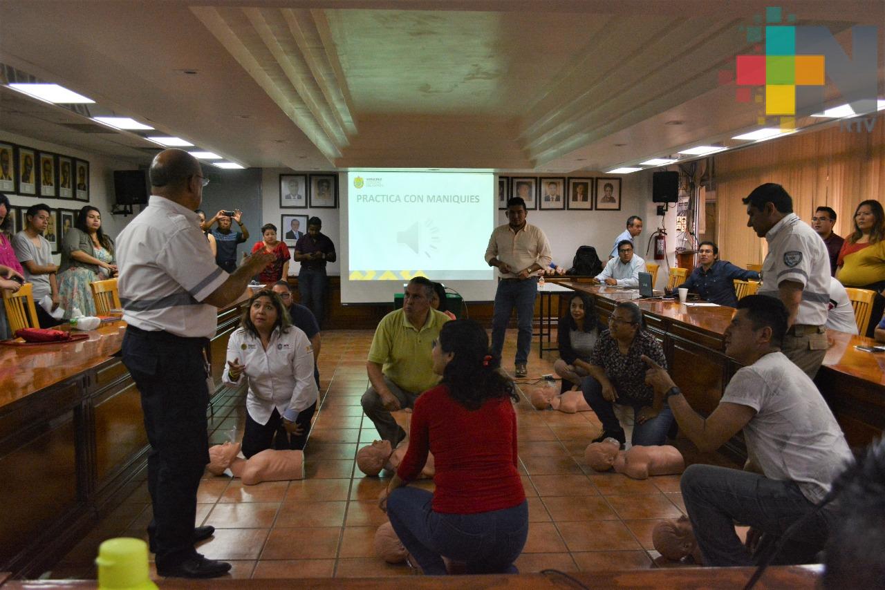 Capacita SS a personal de la SEV en situación de emergencia