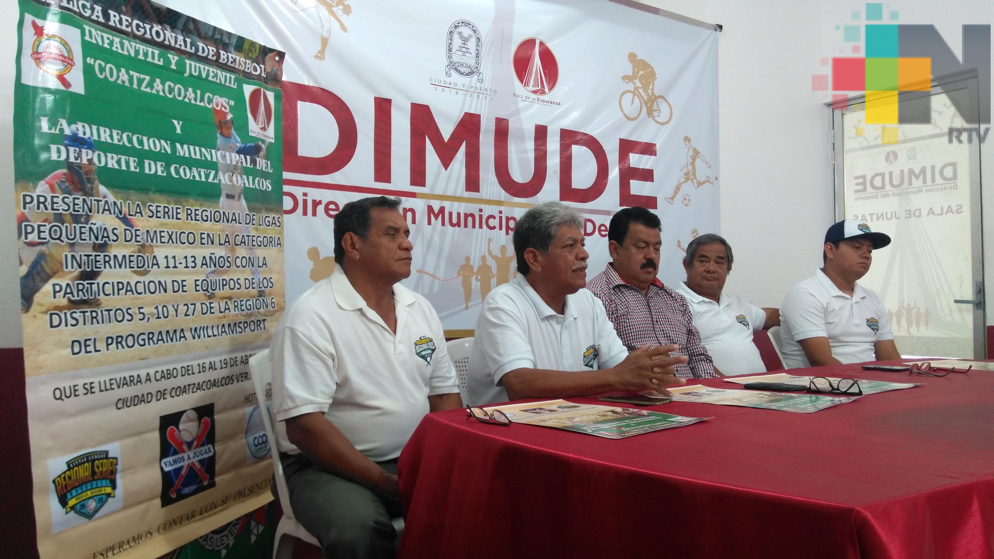 Presentan Serie Regional de Ligas Pequeñas de Beisbol