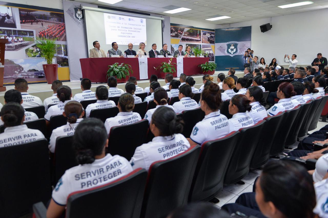 Ingresa a la Academia Estatal de Policía El Lencero, la XXV generación
