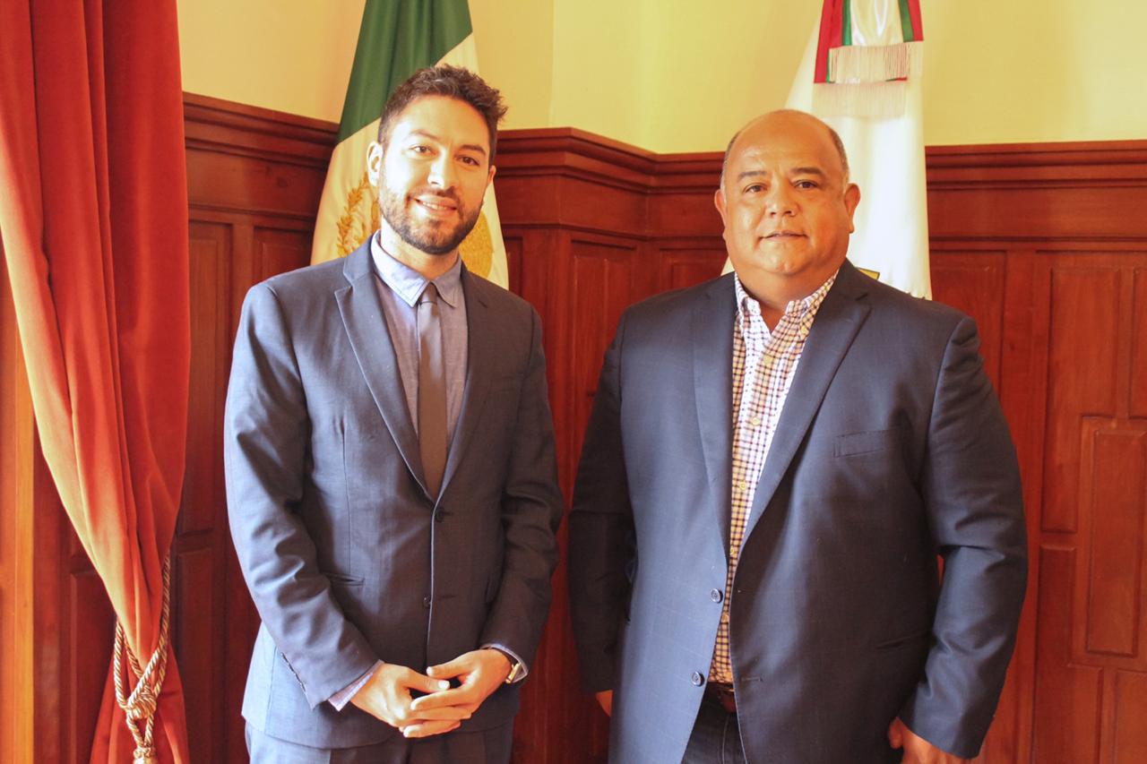 Recibe Eric Cisneros a diplomático estadounidense en Palacio de Gobierno