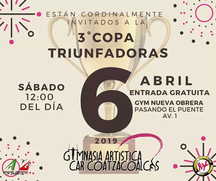 En abril, la Copa Triunfadoras 2019