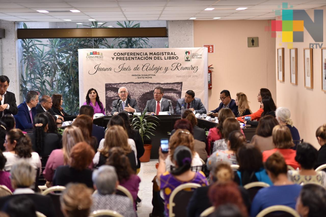 Presentan el libro “Juana Inés de Asbaje y Ramírez, pasión disruptiva” en el Congreso del Estado
