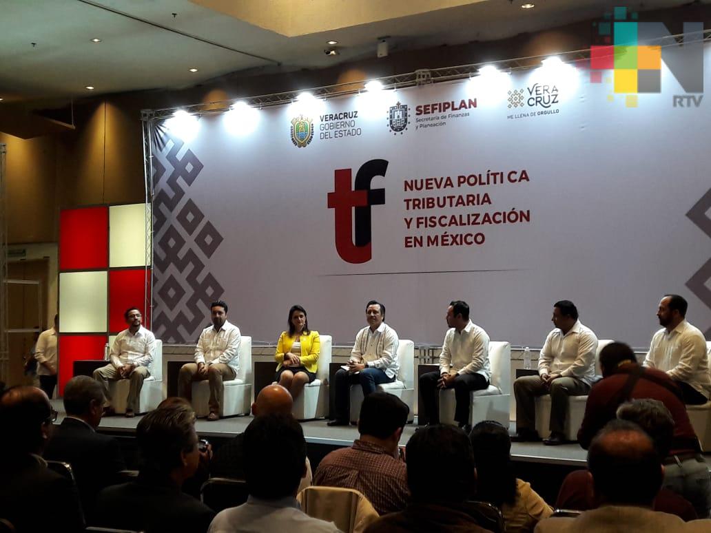 Gobierno de Veracruz y Gobierno Federal lograrán Nueva Política Tributaria y Fiscalización en México