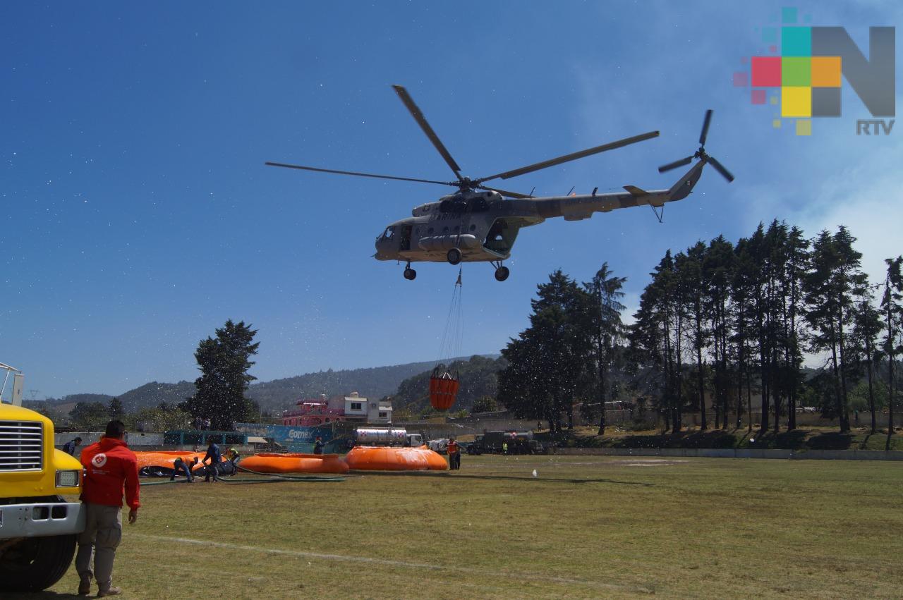 Al momento 90 por ciento de control del incendio en Las Vigas