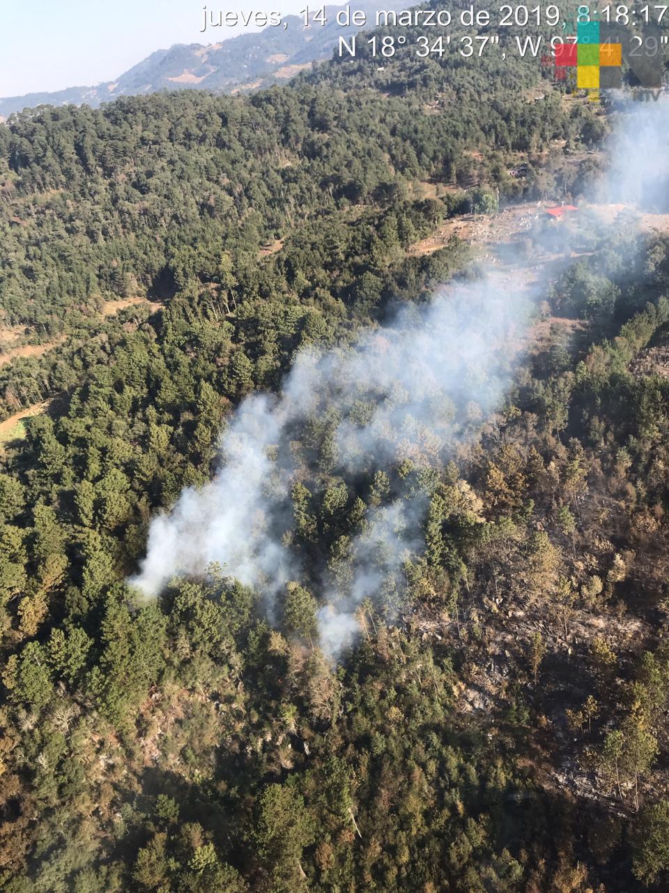 Controlados, incendios Forestales de Las Vigas, Astacinga, Maltrata y Acultzingo