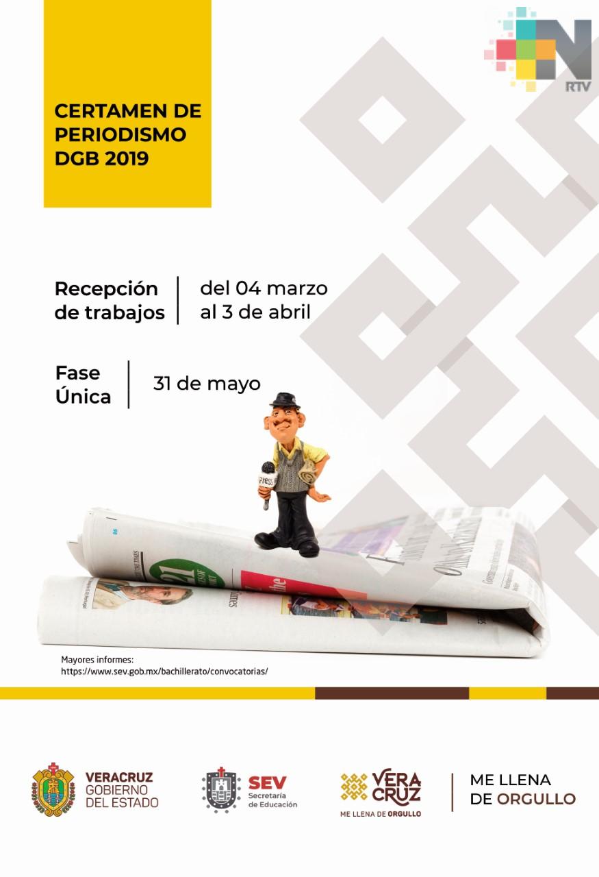 Convocan a Certamen Estatal de Periodismo Estudiantil Ético DGB 2019