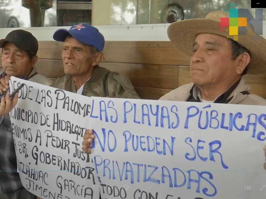 Piden al gobernador regresar playa a congregación del municipio de Hidalgotitlán
