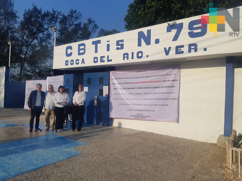 Profesores piden la destitución del director del CBTIS 79 de Boca del Río