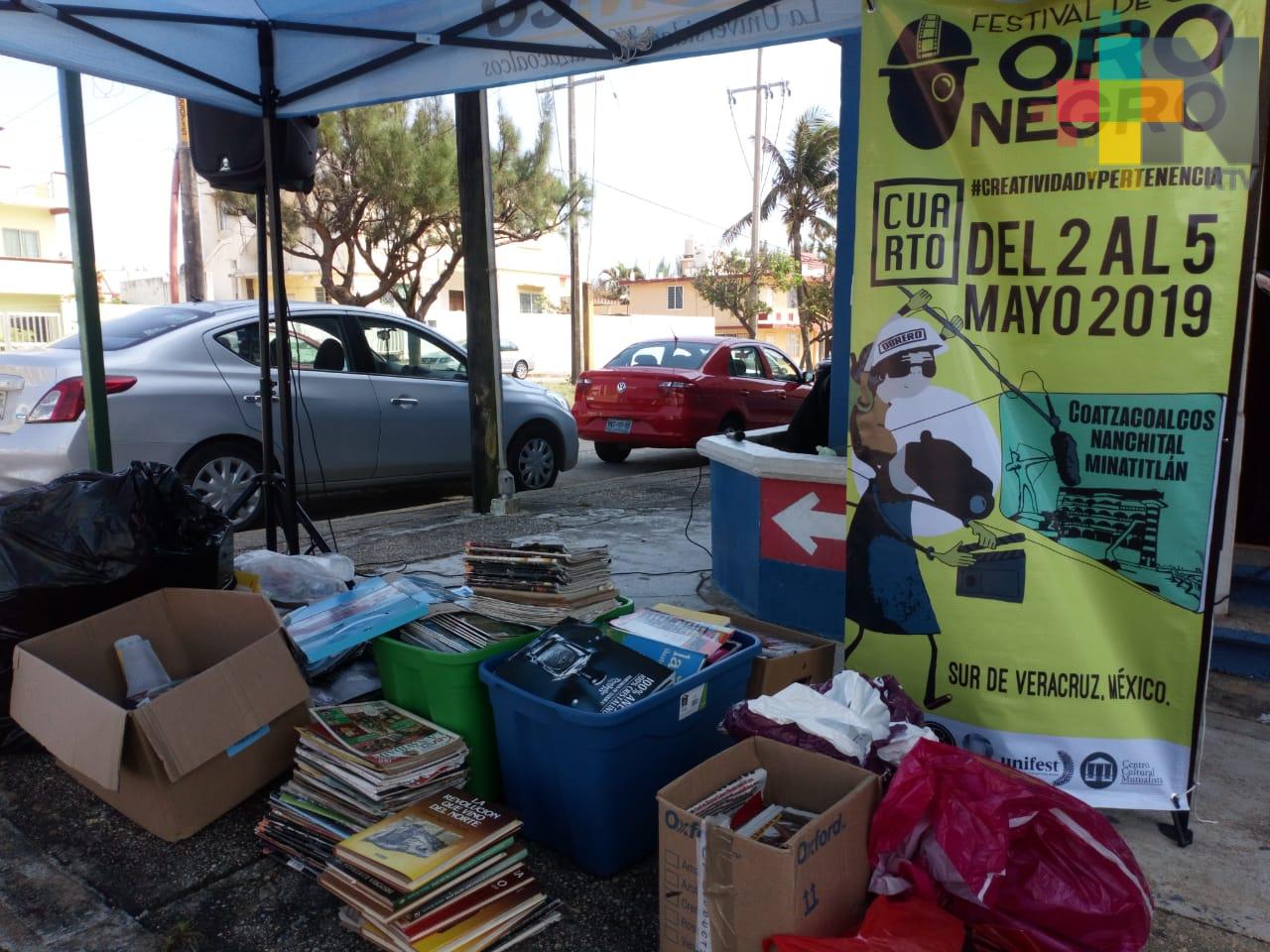 Con reciclatón recaudan fondos para el Festival de Cine Oro Negro, en Coatzacoalcos