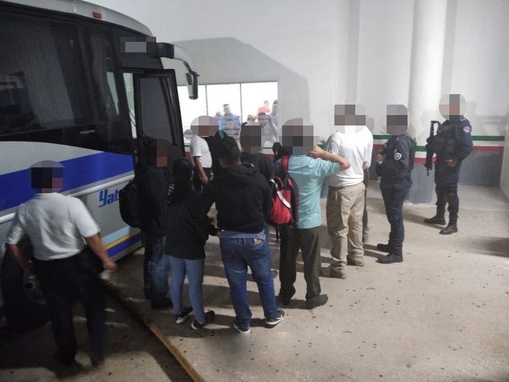 Rescatan fuerzas federales y estatales a migrantes centroamericanos
