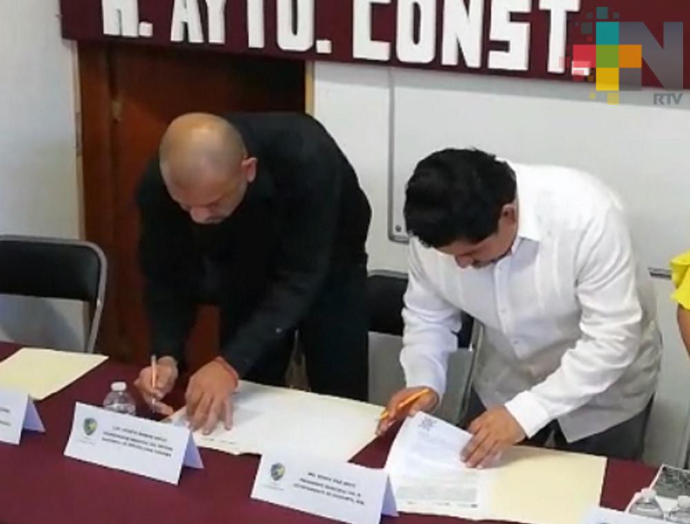 SNE firma convenio con ayuntamiento de Cuichapa