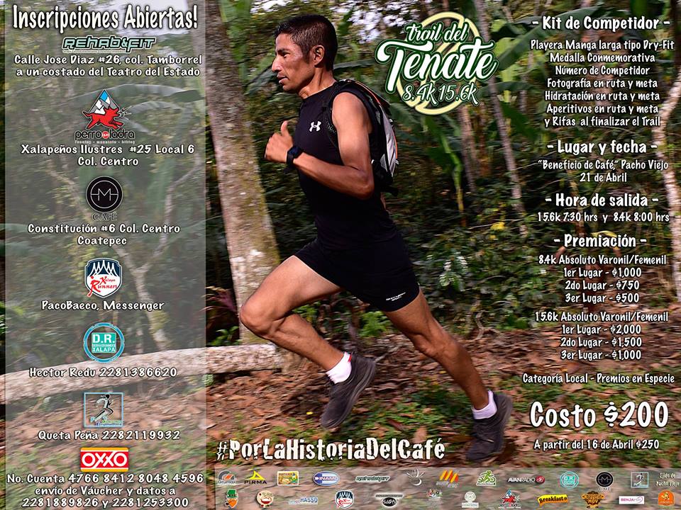 Preparan el Trail del Tenate 2019, en cafetales de Pacho Viejo