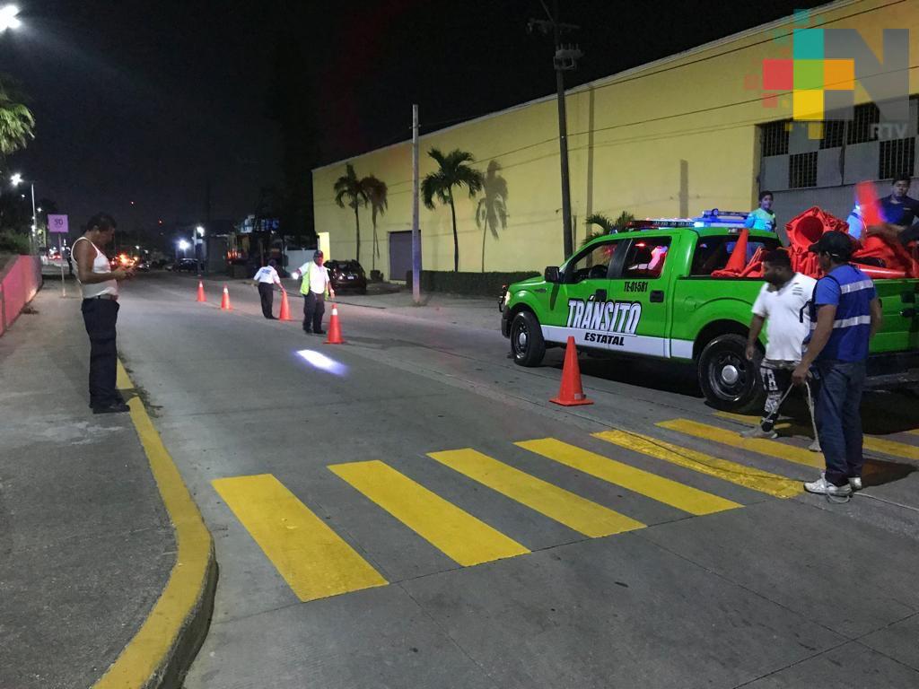 Realizan trabajos de balizamiento, en cuatro mil 500 metros del sur de Veracruz