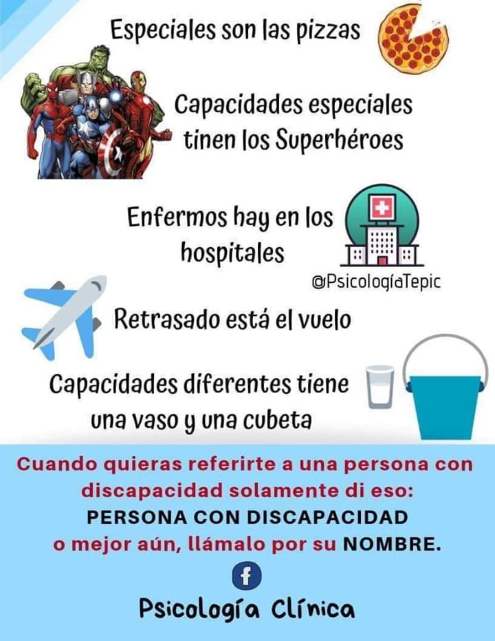 Fomentar el respeto hacia las personas con discapacidad y no hacerlas diferentes