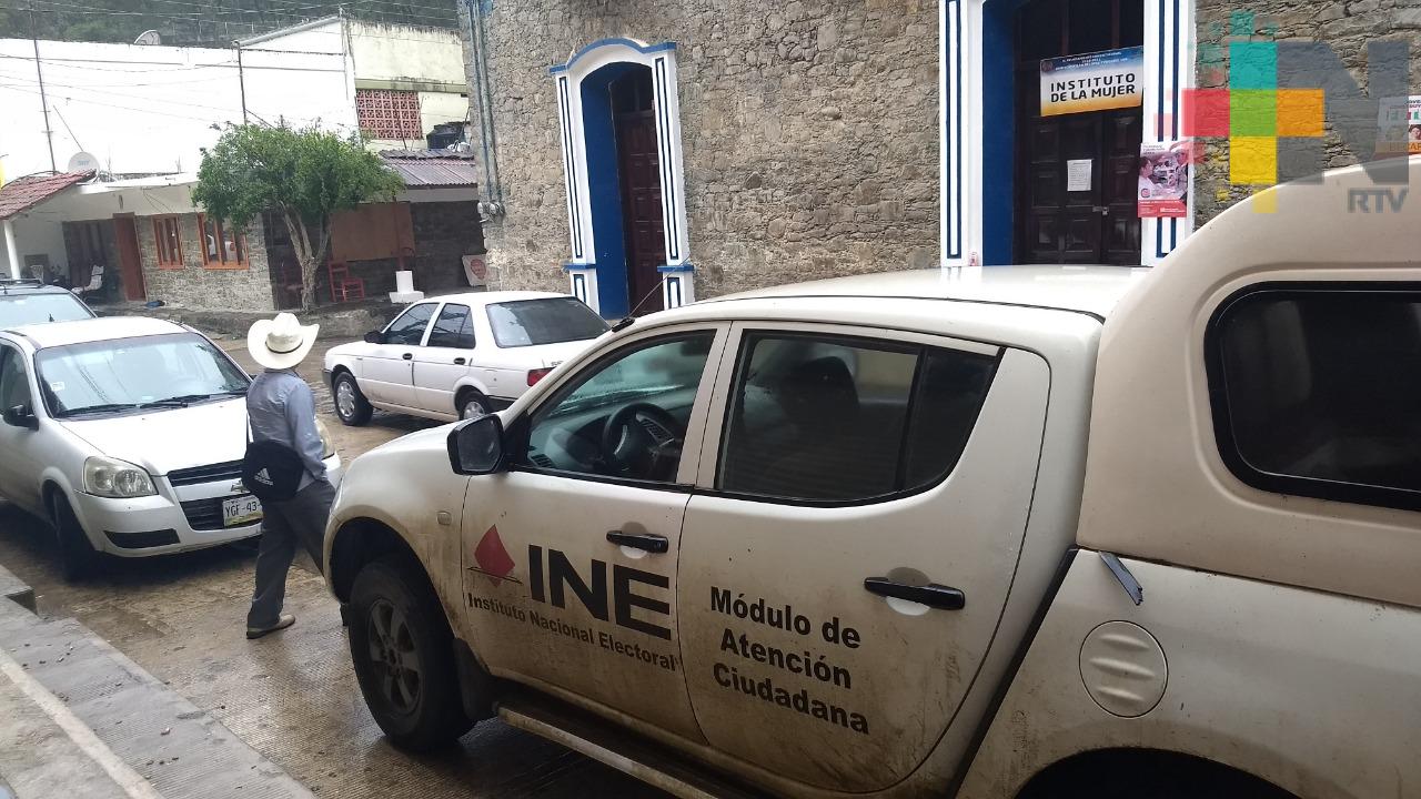 INE lleva a cabo campaña de fotocredenciales en Zontecomatlán y Zacualpan