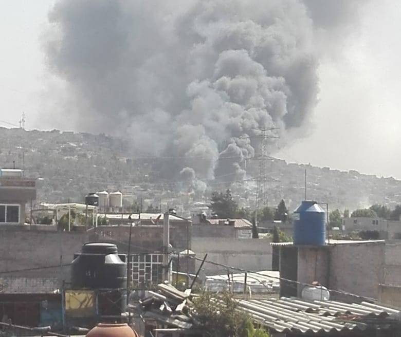 Explosión de fábrica de cohetes en Chimalhuacán deja varios heridos