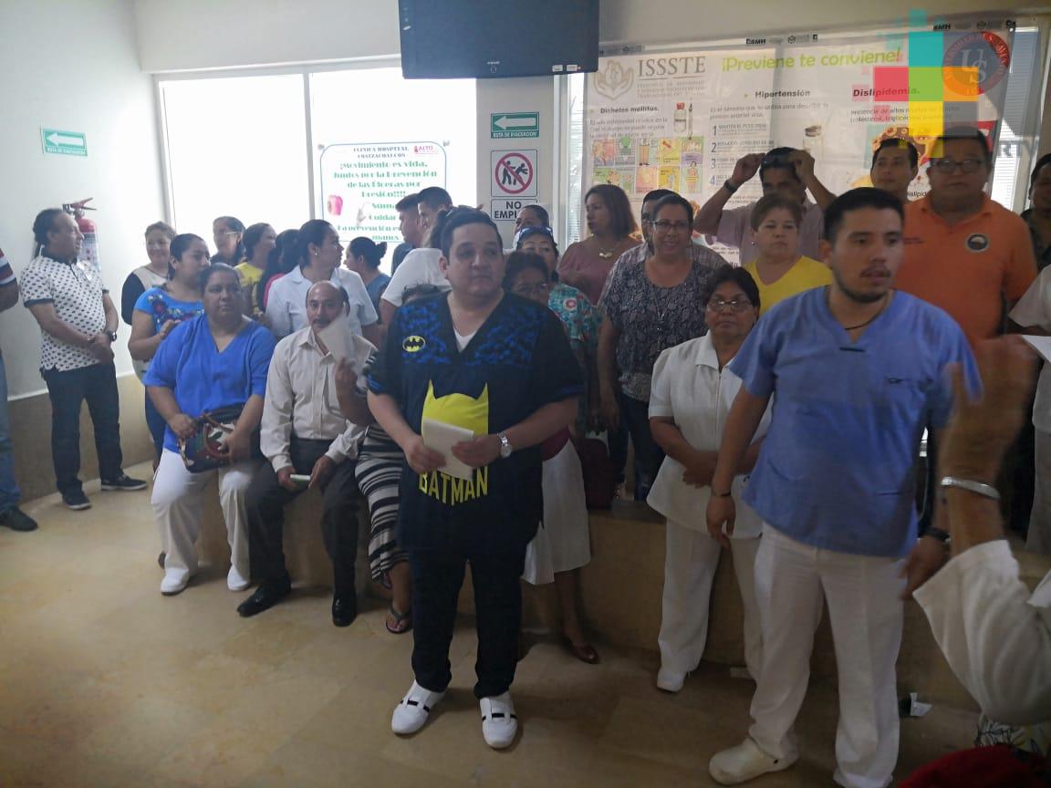 Paran labores en ISSSTE de Coatzacoalcos por falta de energía eléctrica