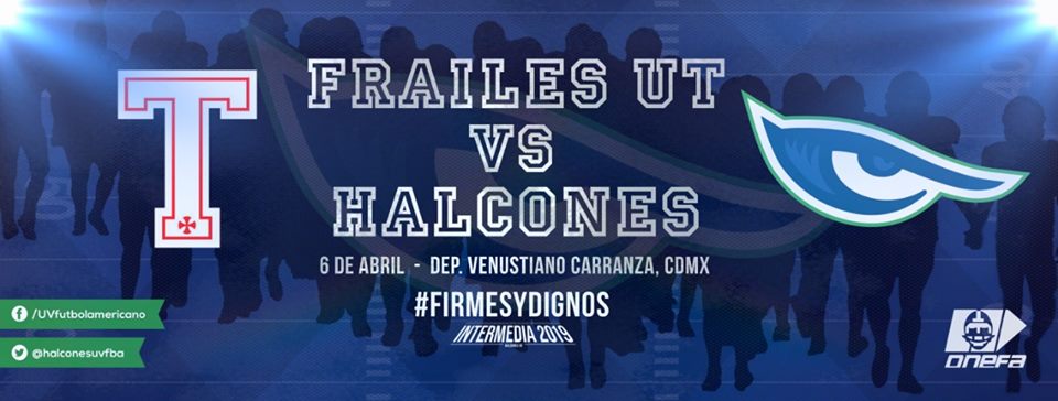 Halcones UV y Frailes Tepeyac en duelo de invictos en ONEFA