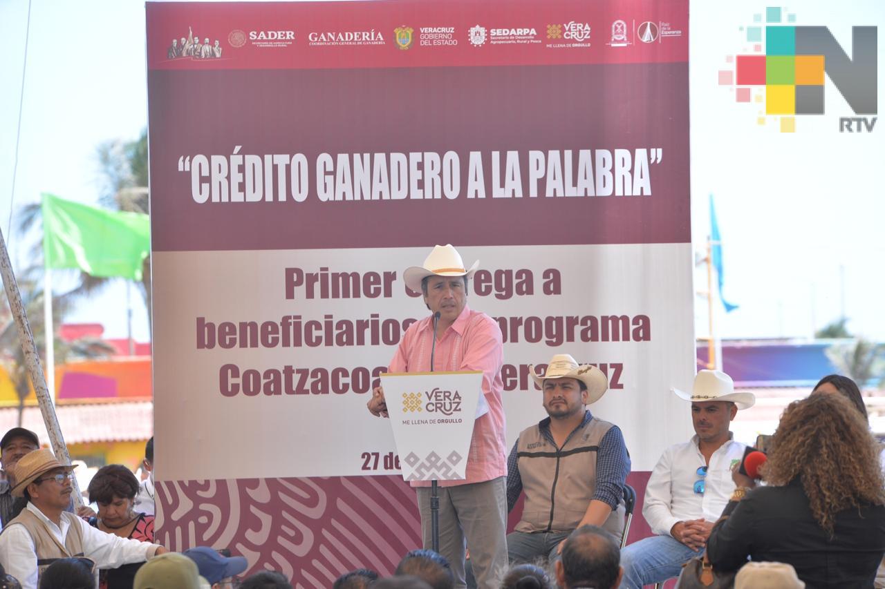 Entrega Gobernador más de 600 cabezas de ganado a productores del sur