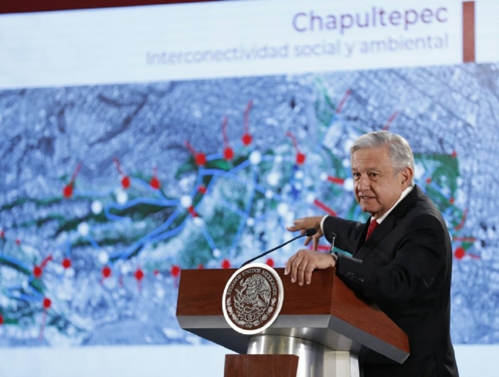 Presenta López Obrador Proyecto Cultural en el Bosque de Chapultepec