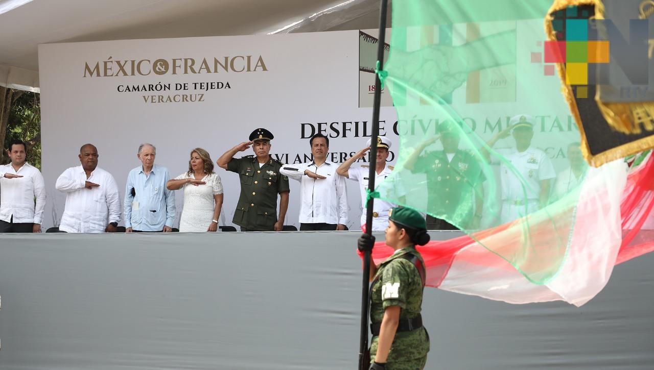 Conmemoran el 156 aniversario de la Batalla de Camarón