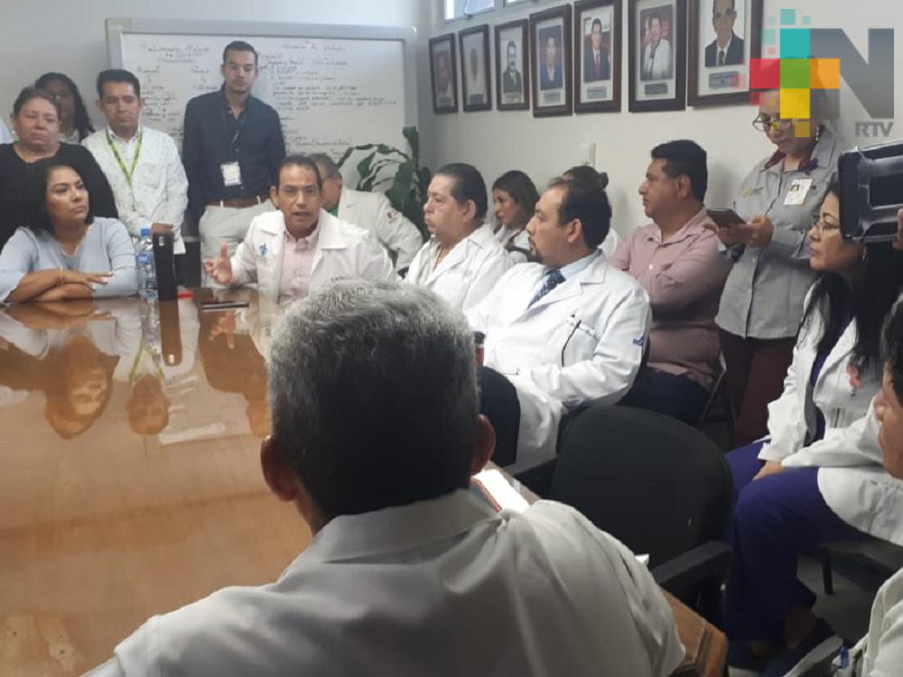 Atienden a personal médico que manifestaba malos tratos en HAEV