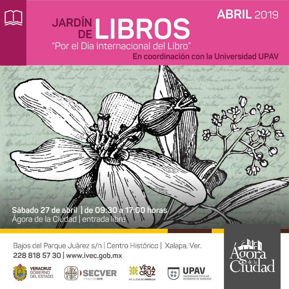 Celebrará IVEC el Día Internacional del Libro, en el Ágora