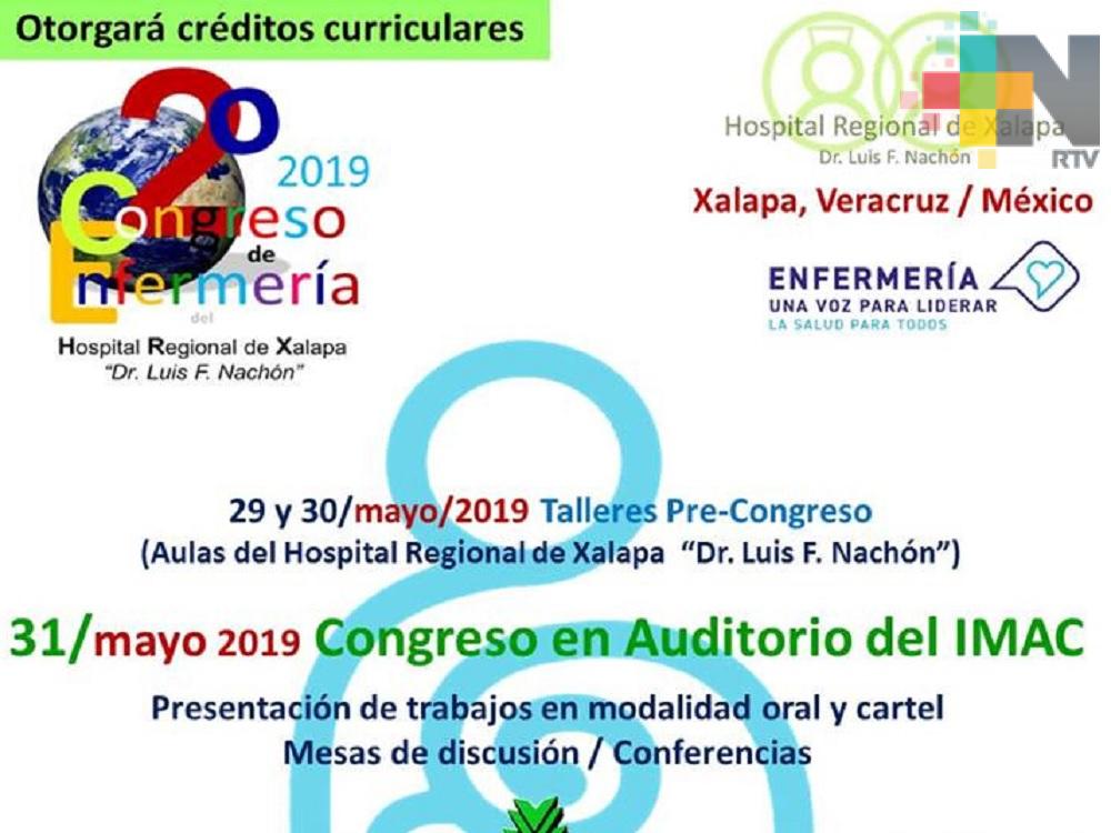 En mayo Hospital Regional de Xalapa «Luis F. Nachón» realizará segundo Congreso de Enfermería